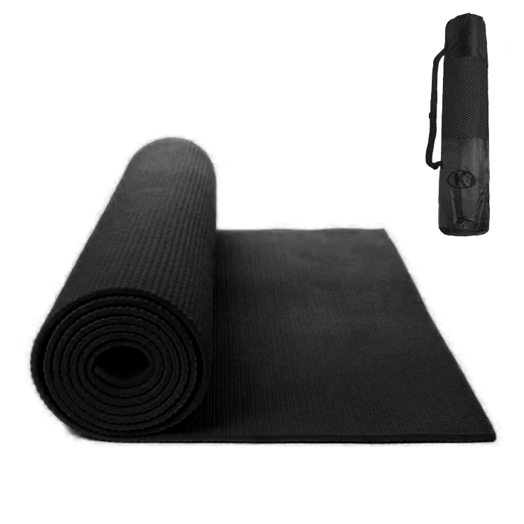 Manta De Yoga K6 De 5 mm Con Bolso (Negro)